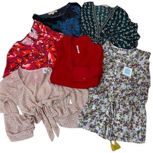 6 Pc Reseller Bundle 🔥 Boutique Small Top Floral Boho Feminine Capsule Wardrobe